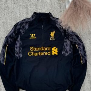 Liverpool FC Warrior Track Jacket — Black Vintage Streetwear