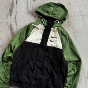 Nike Vintage Windbreaker — Green/Black Hooded