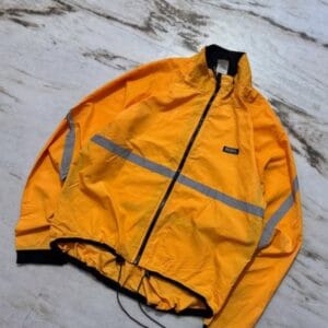 Parx Vintage Windbreaker Jacket — Orange Reflective Stripe