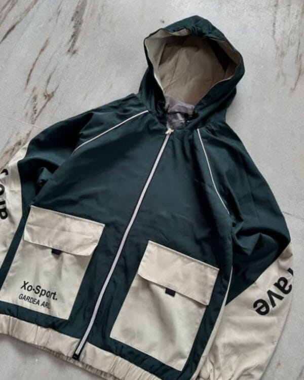 XoSport GARDEA AR Two-Tone Hooded Jacket — Utility Style