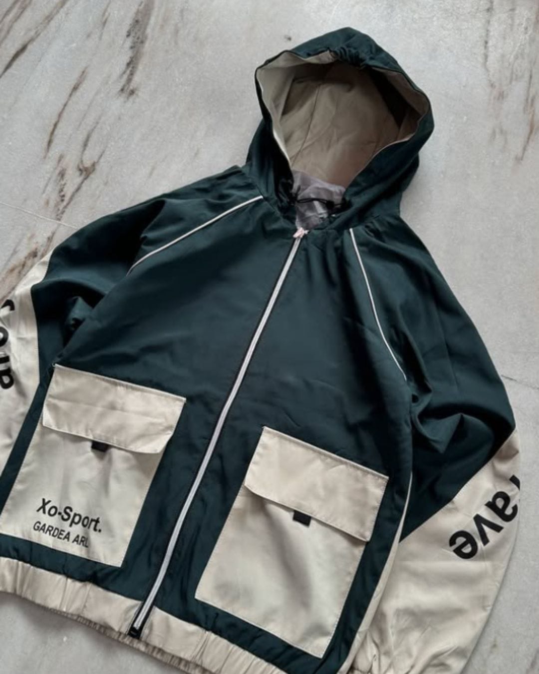 XoSport GARDEA AR Two-Tone Hooded Jacket — Utility Style