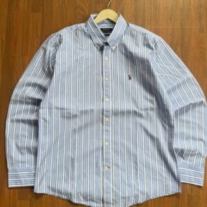 Polo Ralph Lauren Striped Oxford Shirt — Blue Multi Classic