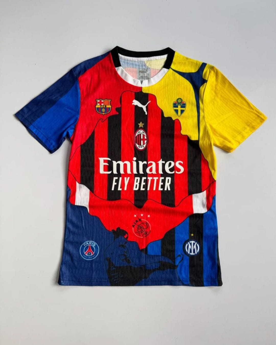 Zlatan Ibrahimovic Fan Jersey — Multiclub Patchwork Edition