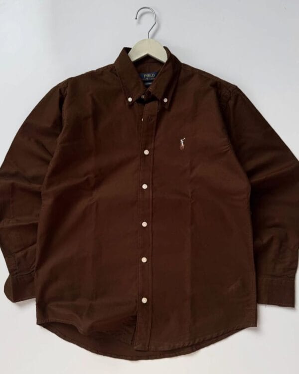 Polo Ralph Lauren Oxford Shirt — Chocolate Brown Classic